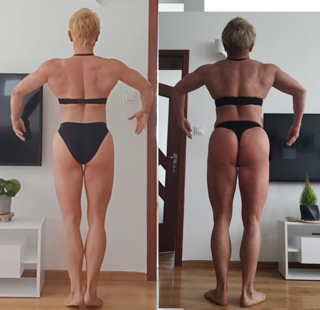 Przykład zawodniczki, forma na masie