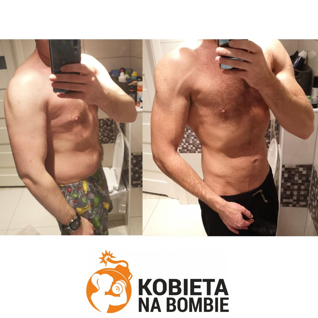 metamorfoza sylwetki michał K kobieta na bombie